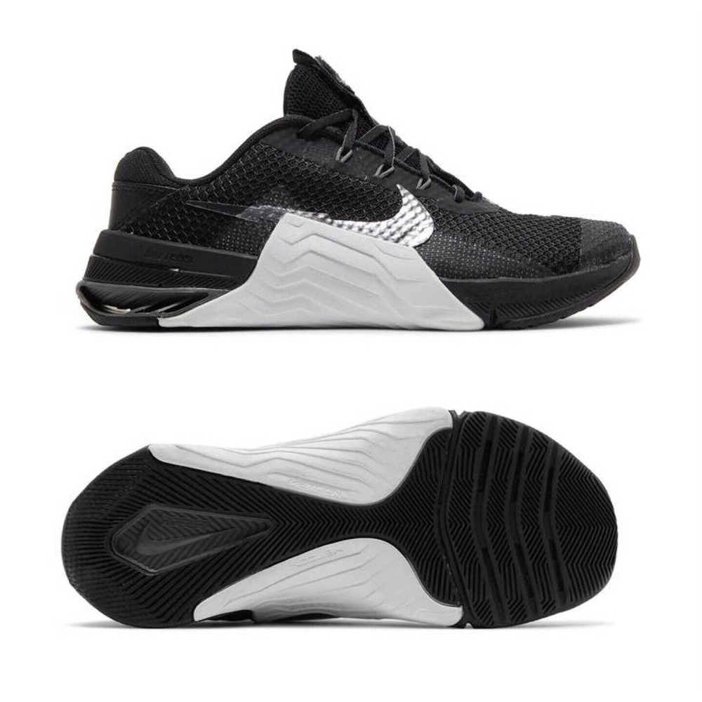 Nike Metcon 7 Womens CrossFit Training Shoes Black/White-Grey CZ8280 010 (NEW)